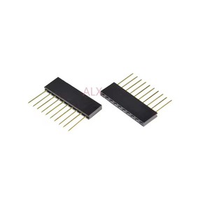 10 PIN a fila singola dritta femmina perno 2.54MM PITCH PIN lungo 11MM connettore presa 1x10 pin per arduino PCB