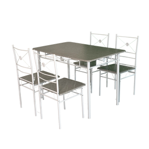 Modern <strong>Table</strong> <strong>Set</strong> Dining Room Furniture <strong>Set</strong> with 4 Chairs and Dinner <strong>Table</strong> - Product Image 3