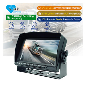 CareDrive 7 pulgadas IPS 4-Pantalla dividida 4 canales AHD Entrada de video Kits de monitor de cámara de marcha atrás para automóviles químicos peligrosos - Product Image 1