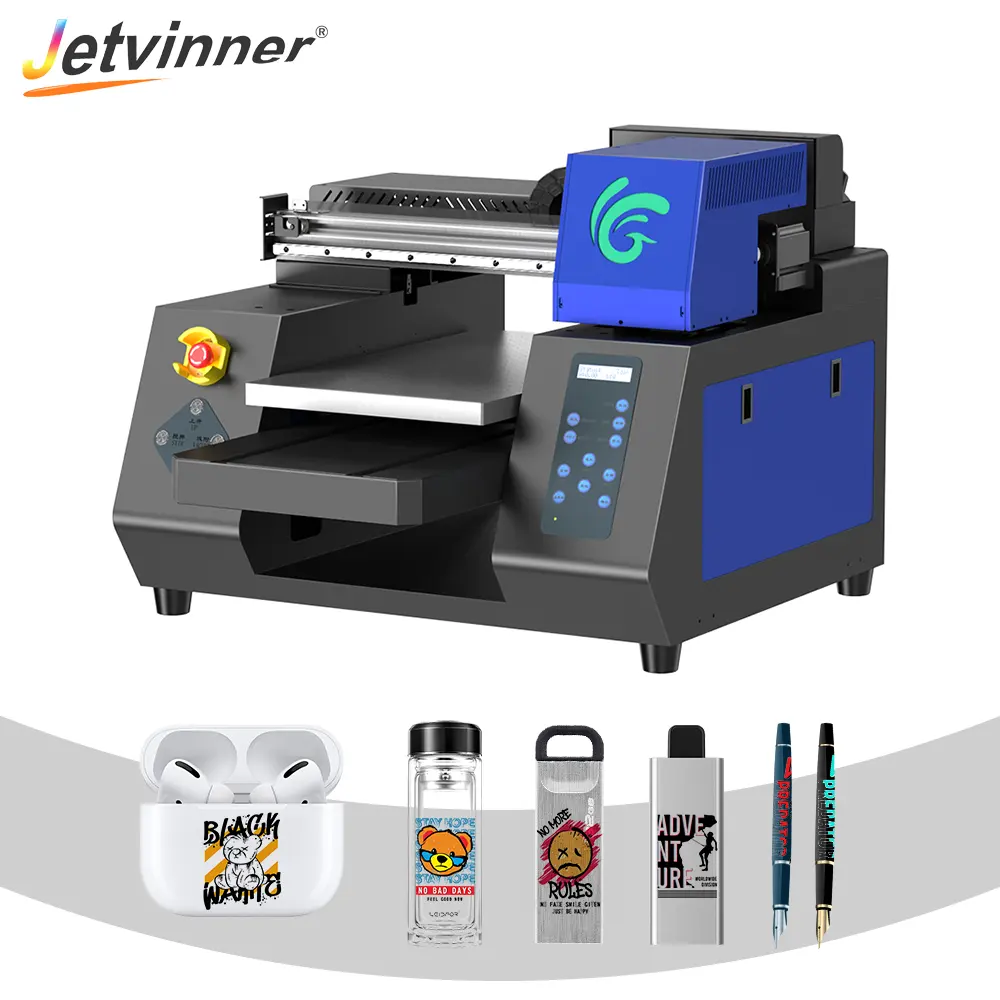 UV inkjet Printer with Epson XP600 printhead for phone case digital printing machine A3 multifunction printer
