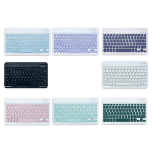 Teclado de diente azul inalámbrico recargable universal para tableta, compatible con Windows, IOS, Android-Delgado y compacto - Product Image 5