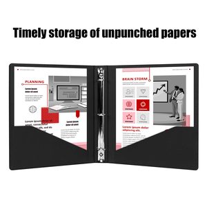 A4 A5 A6 Size Hanging Lever Arch Leather Portfolio Note Book <strong>Notebook</strong> Planner Binder File Organizer Paper Folder for <strong>Documents</strong> - Product Image 5