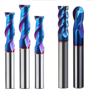 CNC HRC65 Blue Nano Coating Carbide Straight Slot <strong>End</strong> Mills Cutting Tools Suitable Hardened Steel 100mm Extended Edition - Product Image 6