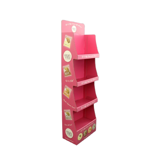 Tùy chỉnh sóng Kệ kẹo đồ ăn nhẹ thực phẩm POS fsdu Giấy Giá carton dược sàn các tông hiển thị đứng - Product Image 3