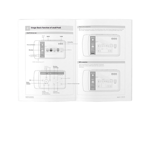 Black and White Manual Product Instruction <strong>Booklet</strong> Folded Page Set with Poster Color Printing for Box Usage - Product Image 1
