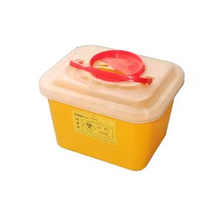 OEM医院针头圆形医疗锋利废物容器方形锋利容器锋利盒5L 10L - Product Image 5