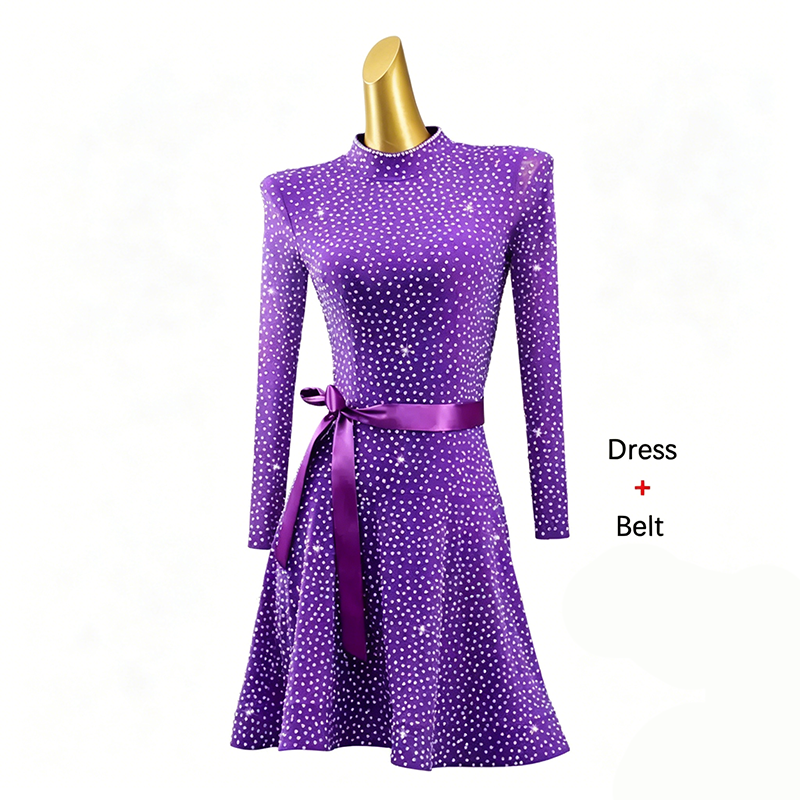 Robe violette + ceinture