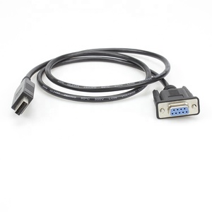 USB 2.0オスUART TTLシリアルケーブル産業用データ通信用OEMカスタマイズ1.2m CH340 FTDI RS232 DB9メス