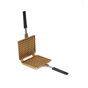 Padella per <span class=keywords><strong>Waffle</strong></span>-padella Basic in alluminio pressofuso doppio antiaderente con rivestimento in PTFE per una cottura sicura e uniforme - Product Image 5