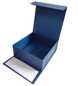 Manyetik kapaklı şerit yeşil hediye kutusu ile hediye için lüks adaçayı yeşil ambalaj kutusu - Product Image 2
