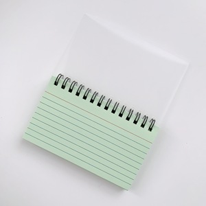 Cuaderno de bobina desmontable con tarjeta de índice de papel de nota Regalo de Libro encuadernado en espiral hecho de cubierta de papel duradera