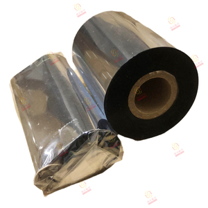 Nhà Máy Bán Buôn Truyền Nhiệt Máy In Mã Vạch <span class=keywords><strong>Ribbon</strong></span> Màu Đen 110Mm X 300M & 110Mm X 74M Ttr Sáp Nhựa <span class=keywords><strong>Ribbon</strong></span> Trong Kho - Product Image 1