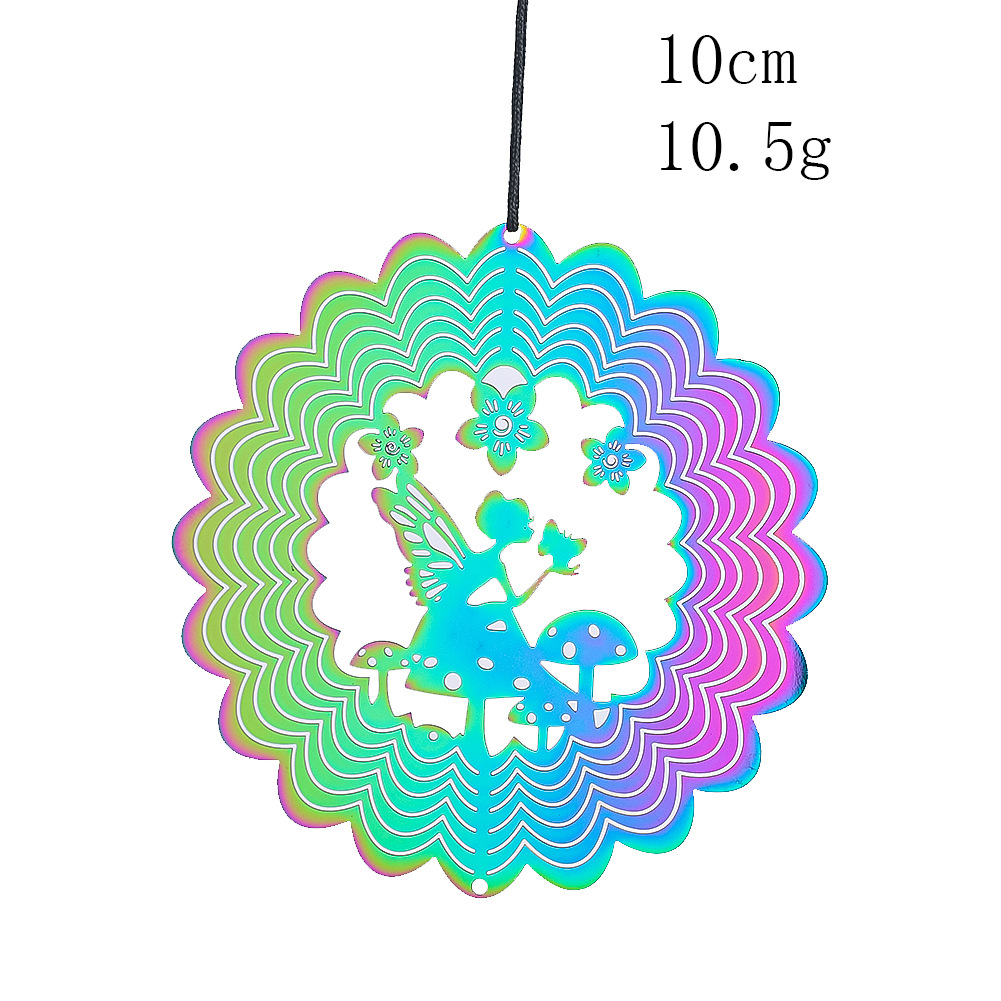 Curved edge multi-circle fairy/Plated wind chimes