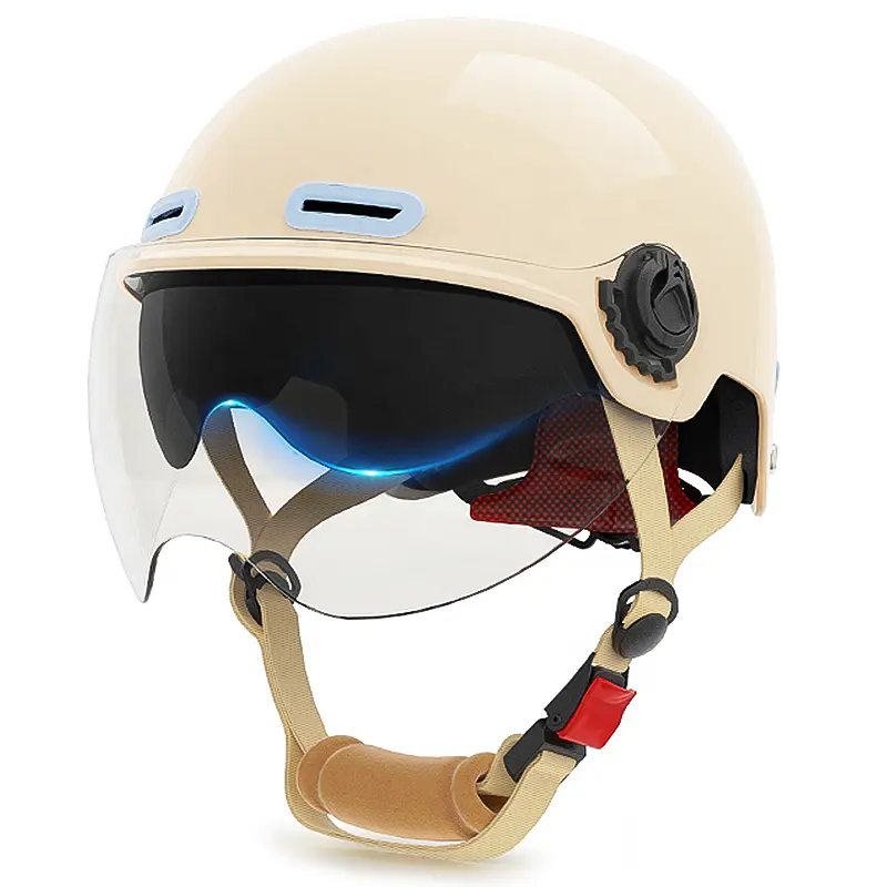 Helm motor full face setengah wajah, helm berkendara sepeda motor kualitas tinggi 3C