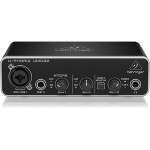Behringer UMC22 Interfaccia Audio USB 2x2 per Audiofili con Preamplificatore Microfonico Midas Scheda Audio - Product Image 2