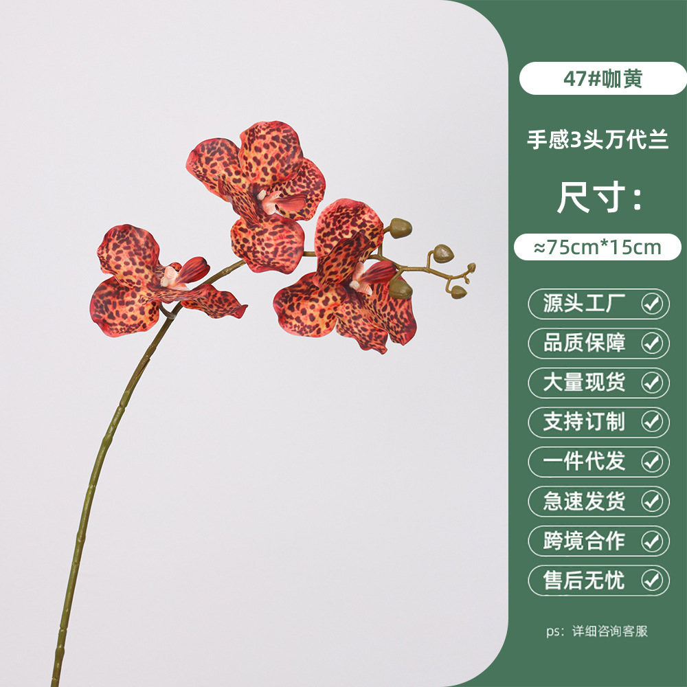 Handfeel 3-head vanda-47 coffee yellow