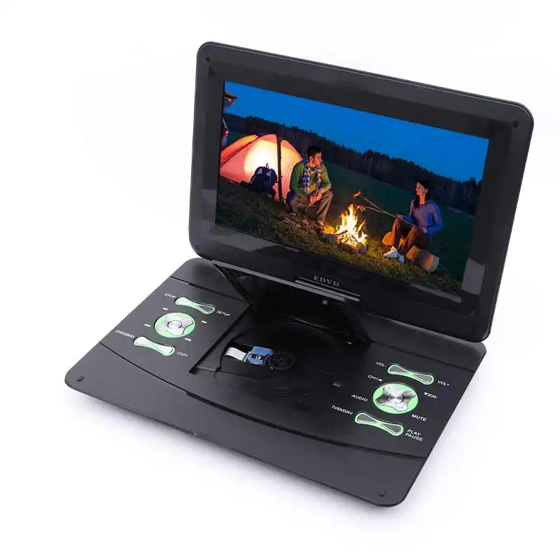 Schermo KCR da 13.3 pollici batteria ricaricabile per esterni USB TV Game lettore DVD portatile