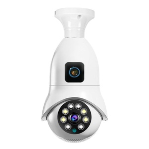 LEVOFAST V380 4MP 2MP Lente dual Cctv E27 bombilla 360 grados Cámara de vigilancia Bombilla Cámaras de seguridad con sensores de movimiento - Product Image 1