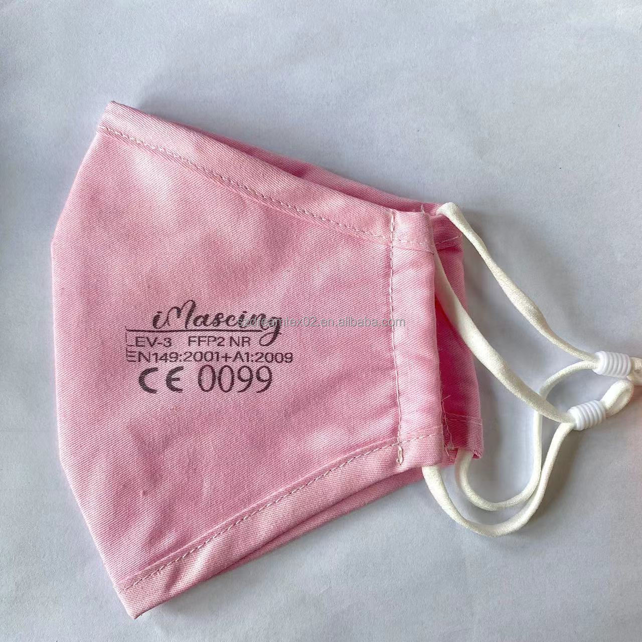 ffp2 cotton face mask adult reusable washable breathable custom print cotton mask