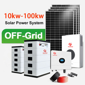 Completo uso domestico Off-Grid sistema di energia solare Kit 5-10kw MPPT PWM batteria agli ioni di litio 25kw importato sistema solare domestico - Product Image 1
