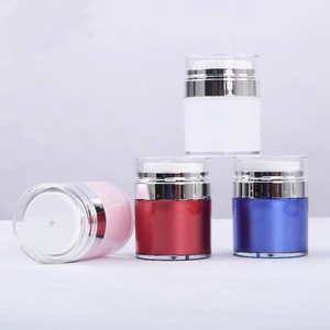 Mới Sang Trọng 15Ml 30Ml 50Ml Báo Chí Không Có Không Khí Mỹ Phẩm Trên Khuôn Mặt Bao Bì Nhựa Acrylic Không Có Không Khí Bơm Kem <span class=keywords><strong>Jar</strong></span> - Product Image 4