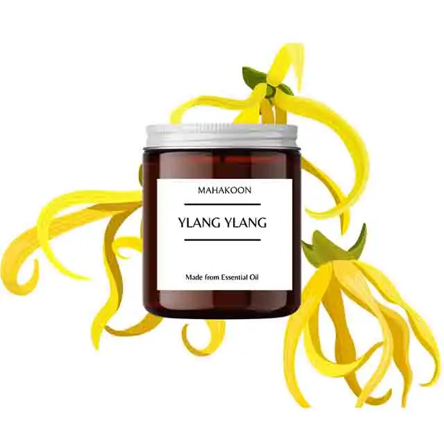 Nến thơm Ylang Ylang với tinh dầu 100 gram tùy chỉnh nến thơm sang trọng nến đậu nành chất lượng cao