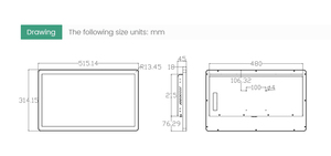 Fábrica nueva pantalla táctil 16:9 monitor de computadora 21,5 pulgadas panel Industrial PC todo en uno computadora táctil con LANx2 WiFi USB puede - Product Image 6