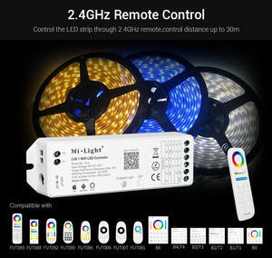 Milight YL5 5 in 1 Controller WIFI LED per RGB RGBW RGB CCT Single color led strip light Alexa Voice Phone App Remote - Product Image 4