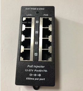 4ポート100MbpsパッシブPoEインジェクター1Gスイッチ容量パワーオーバーイーサネット4 IPカメラ/CCTVウェブカメラ用 - Product Image 4