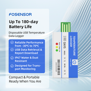 Professional Cold Chain PDF Report <strong>Single</strong> <strong>Use</strong> <strong>USB</strong> <strong>Temperature</strong> <strong>Data</strong> <strong>Logger</strong> - Product Image 2