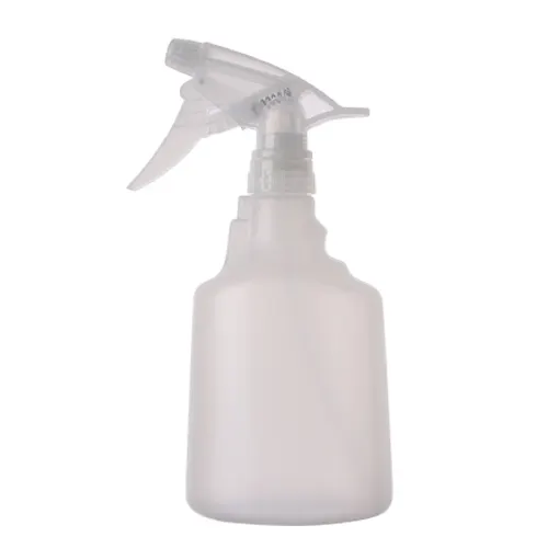 factory flat PE HDPE 500ml hand grab plastic spray clean car bottle gel sanitizer bottle spray bottle with trigger sprayer