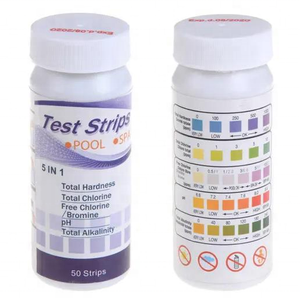 Water <strong>Test</strong> 5-in-One (5 <strong>Test</strong> Strips) <strong>Tests</strong> Your Water for Nitrate &amp; Nitrite, Total Hardness (GH), pH &amp; Alkalinity - Product Image 1