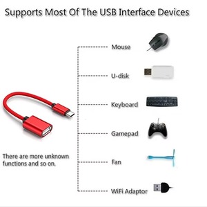USB 20ซม. เป็น USB 2.0 3.0อะแดปเตอร์สายเคเบิ้ล OTG ชนิด C ตัวผู้ไปยัง USB ตัวเมียสายอะแดปเตอร์ Type C OTG
