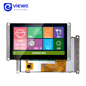 4,3 Zoll UART IPS Voll ansicht tft LCD serieller Bildschirm HMI tft Display LCD-Modul mit resistivem Touchscreen