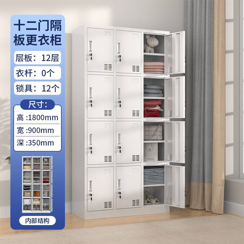 Twelve-door locker (with partitions)