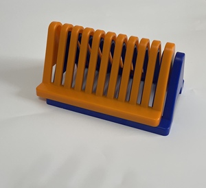 Estante de drenaje de portaobjetos de microscopio de laboratorio de 10 lugares de plástico duradero personalizado de alta calidad - Product Image 6