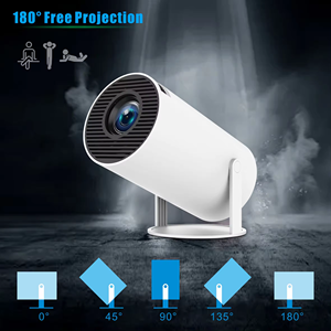 Lcd Proyector Portatil Android 11 BT5.0 <strong>Input</strong> <strong>Source</strong> 4K HY300 Projector with Remote Control - Product Image 3