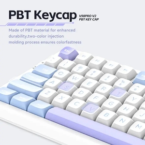 Custom VGN V98PRO V2 Tri-mode <strong>Wireless</strong> RGB <strong>Multiple</strong> Color Options Low Latency PBT Mechanical Gaming <strong>Keyboard</strong> - Product Image 4