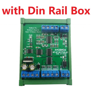 DC 12V 8CH Analog Digital <strong>Input</strong> output <strong>devices</strong> 0-5V 0-10V 4-20MA DAC ADC RS485 Modbus RTU Board N4DBA06