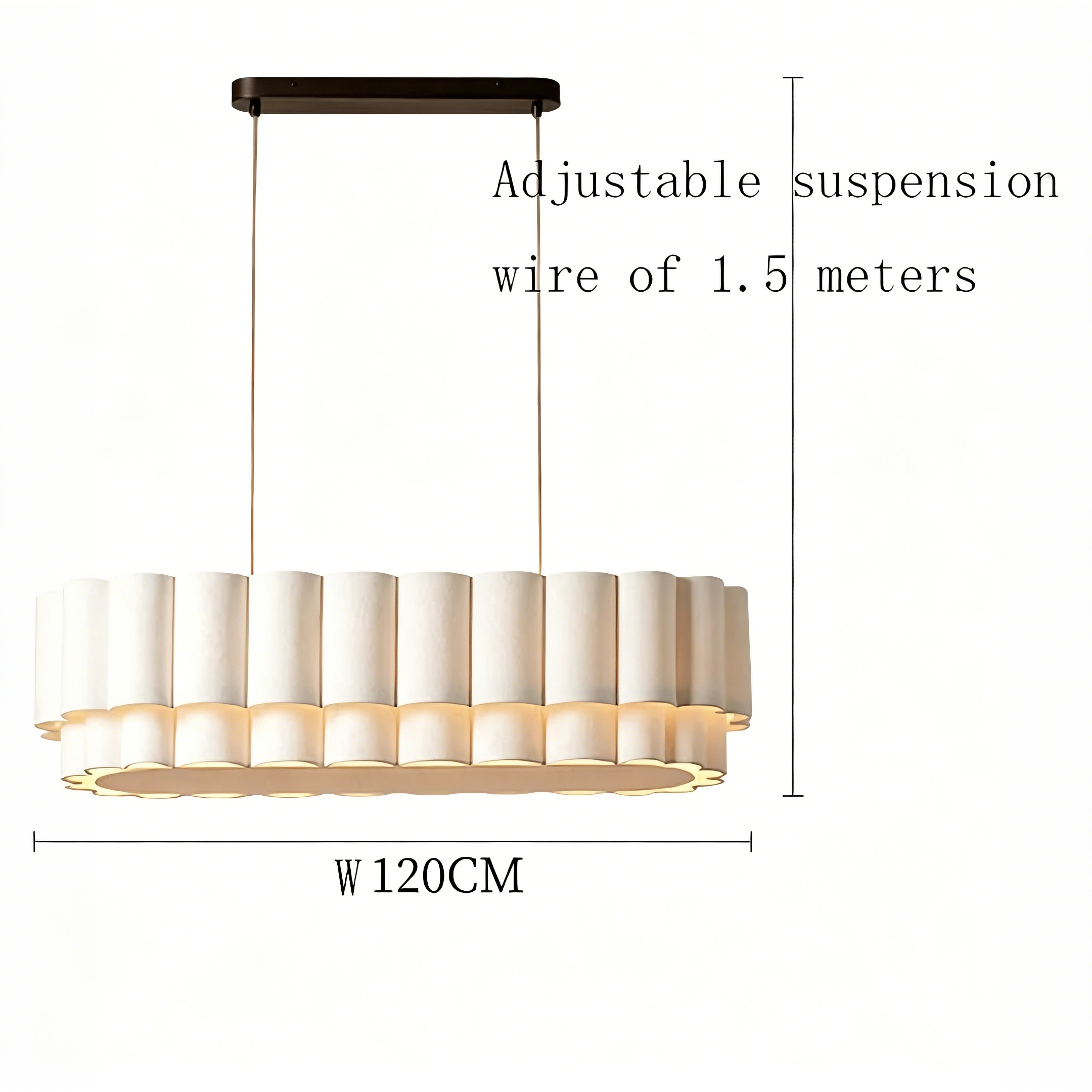 White 120cm