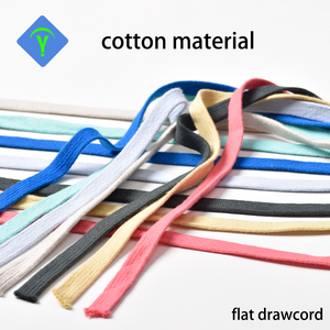 13mm Poly Flat Polyester <strong>Cord</strong> W/<strong>3</strong>/4''rounded with Metal Aglets. - Product Image 5