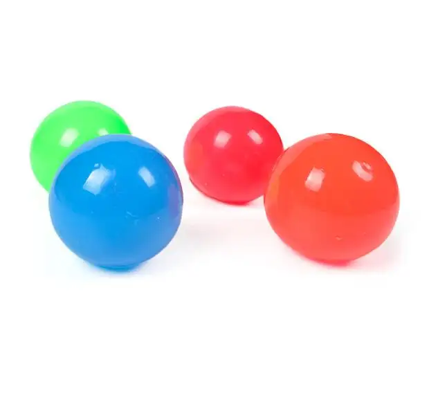 Luminiscente de alivio de estrés bolas bola pegajosa palo a la pared y lentamente caer Squishy resplandor en alivio de estrés juguetes para los niños