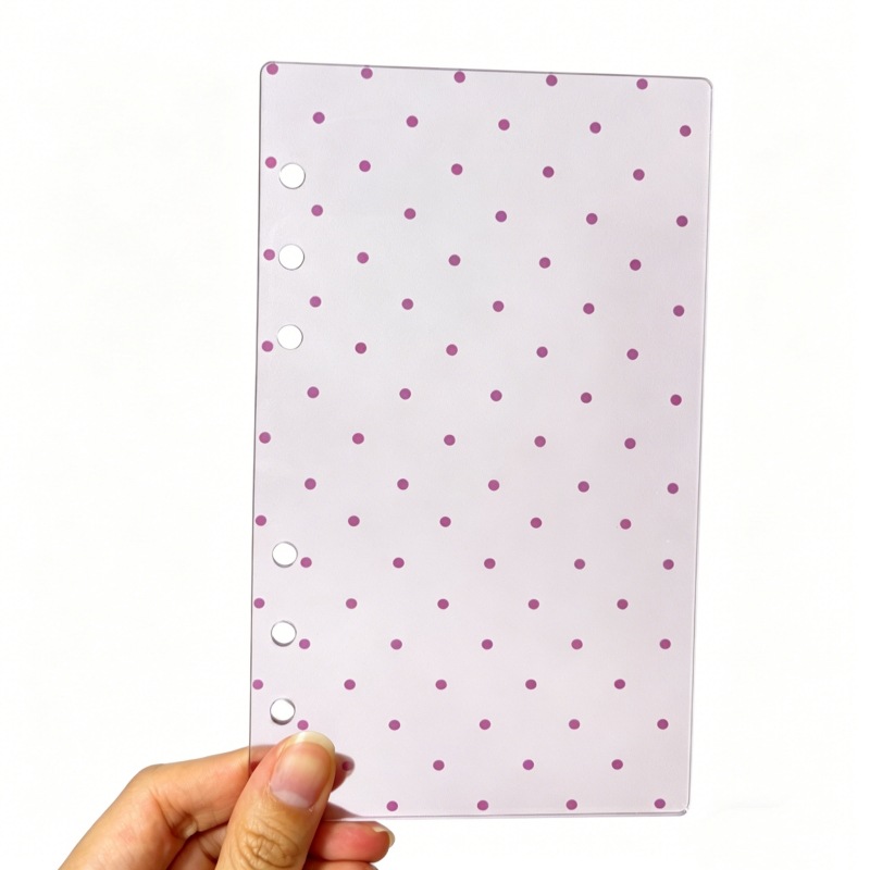 A6 à pois roses (pièce unique)