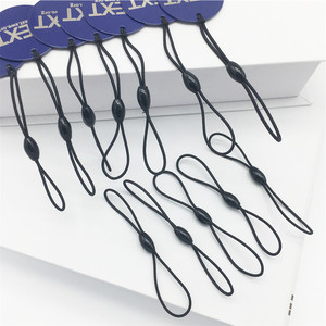 Accesorios para ropa, etiqueta colgante, cuerda elástica, negra - Product Image 4