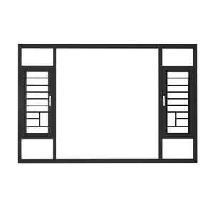 <strong>Window</strong> Factory Custom Push Out Double Panel Aluminium Casement <strong>Windows</strong> With Flyscreen Outside - Product Image 3