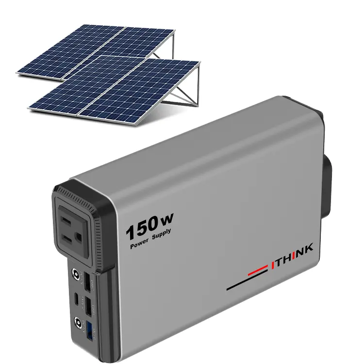 Banco de energía Solar Popower de 150W para viaje de Camping al aire libre 115Wh batería de litio generador Solar Ultra Delgado impermeable carga rápida