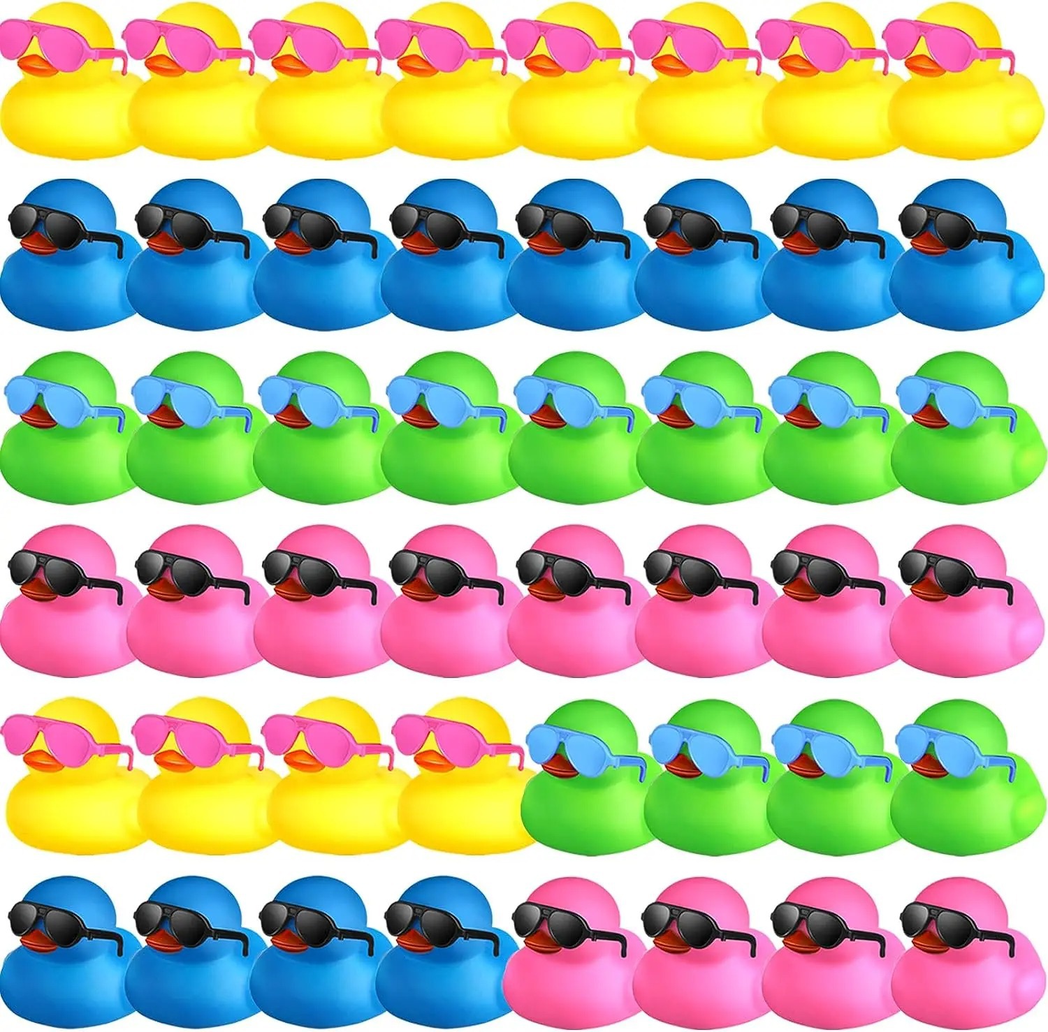 48 anatre di colore misto + occhiali da sole di colore misto