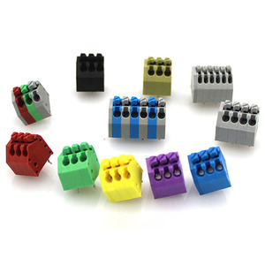 250 Connector Colorful <strong>Push</strong>-in Wire <strong>Terminal</strong> <strong>Block</strong> Connector with 2.50 mm 3.50mm Pitch <strong>Spring</strong> Power <strong>Terminal</strong> <strong>Block</strong> - Product Image 1