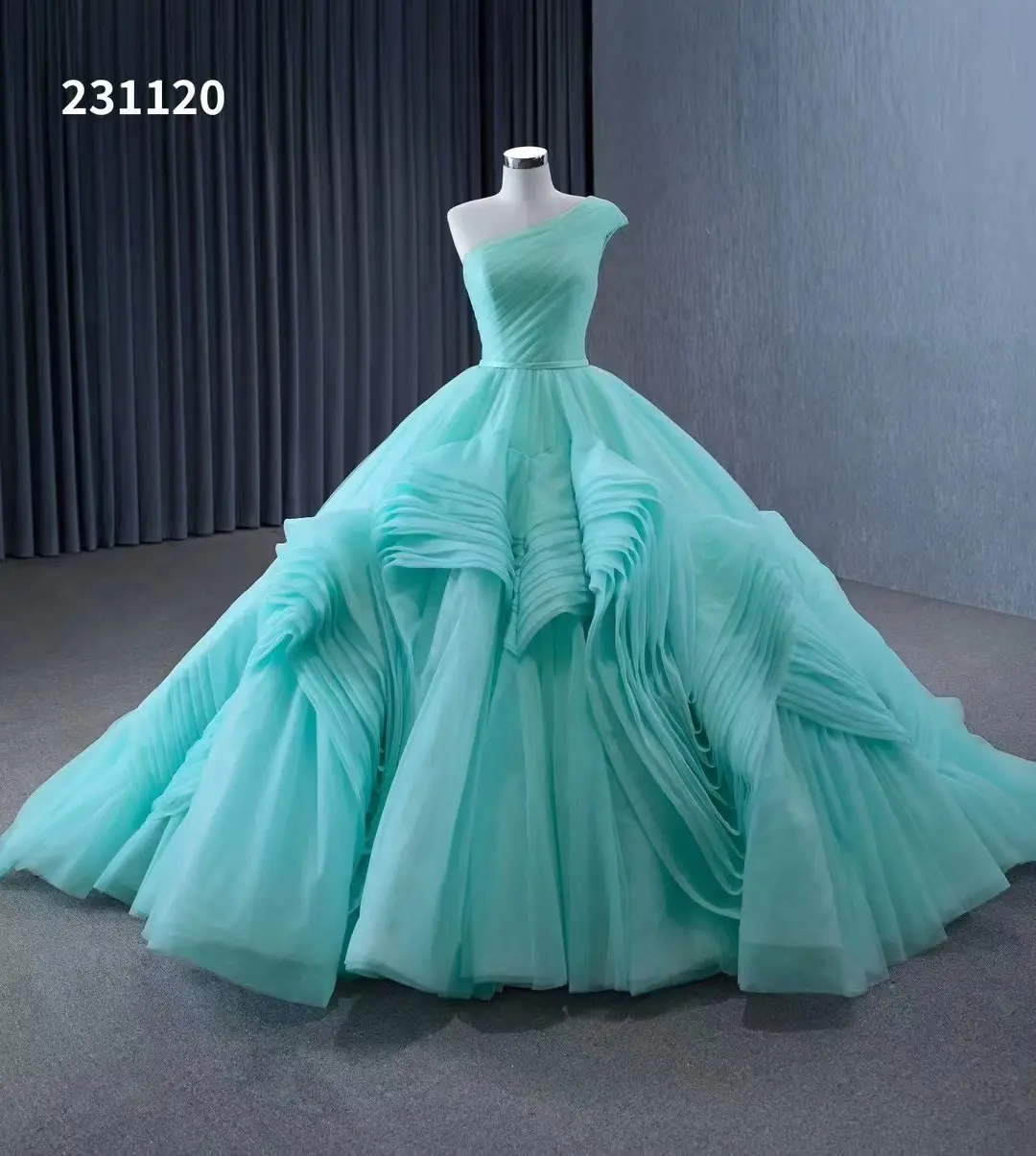 Feishiluo luxe grande jupe en maille moelleuse robe de bal de soirée bleu clair robes de mariée de bal robes pour femmes robes de soirée