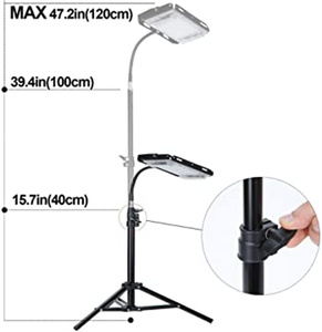 <strong>Grow</strong> Light with Stand, LBW Full Spectrum 150W LED Floor Plant Light for Indoor , <strong>Grow</strong> Lamp with On/Off Timer Switch, Adjustable - Product Image 2